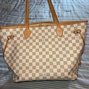 Louis Vuitton never full bag and mini satchel